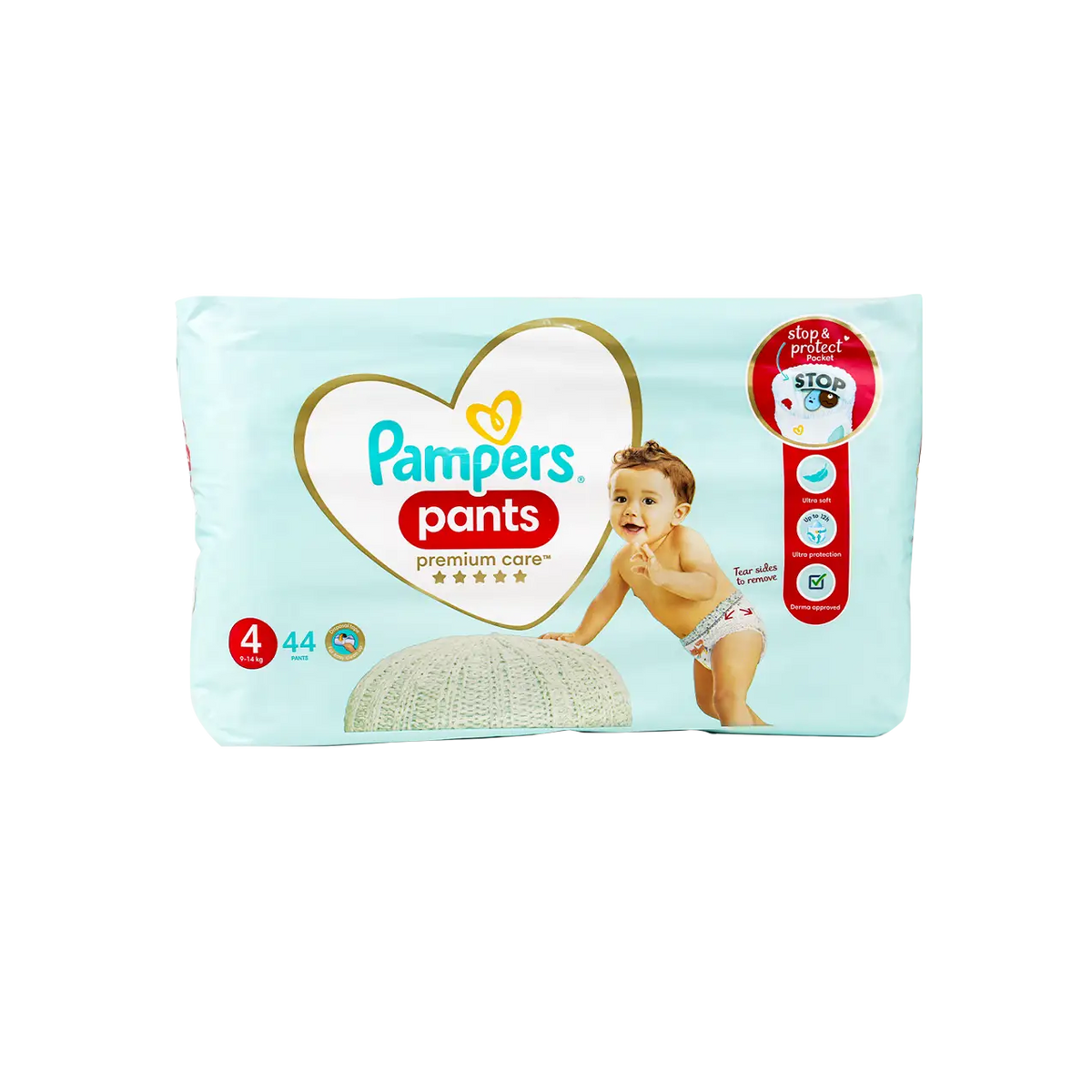 53643-Pampers Premium Care Pants No.4 (9-14Kg) 44Pcs
