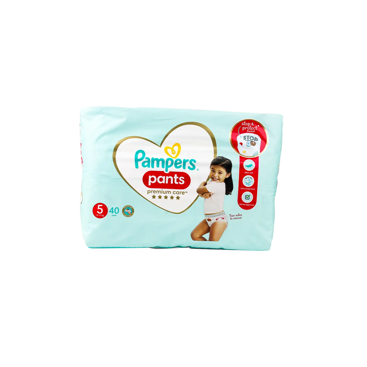 53644-Pampers Premium Care Pants No.5 (12-17Kg) 40Pcs