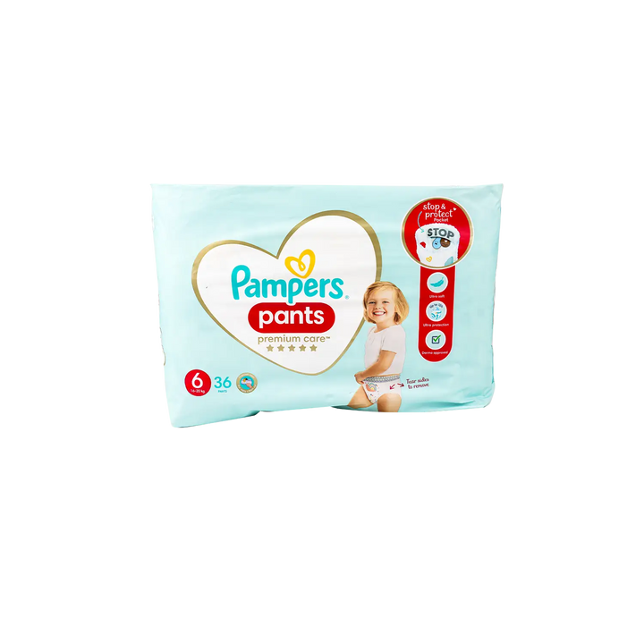 53645-Pampers Premium Care Pants No.6 (16-20Kg) 36Pcs