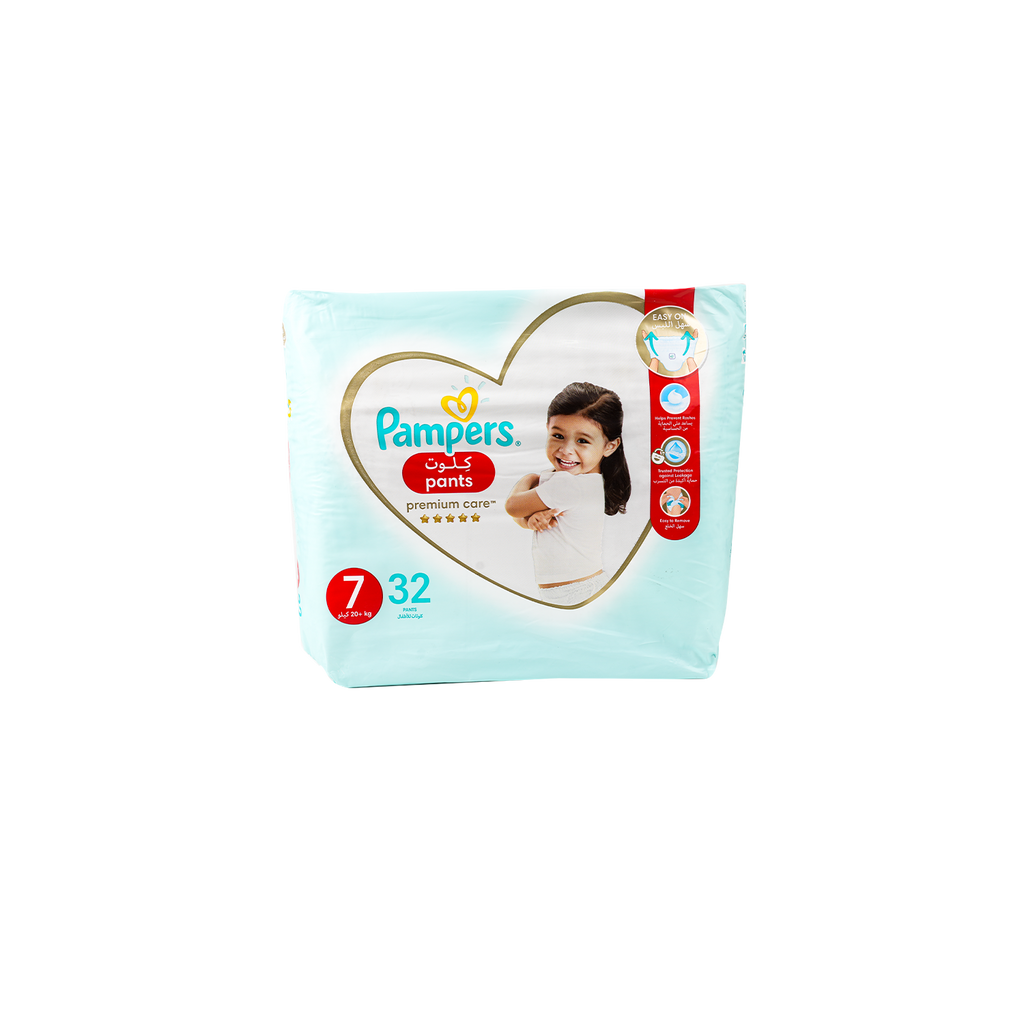 Pampers Premium Care Pants No.7 (20+Kg) 32Pcs