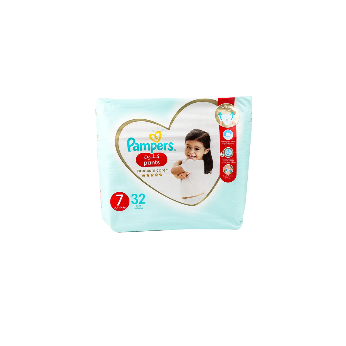 53646-Pampers Premium Care Pants No.7 (20+Kg) 32Pcs