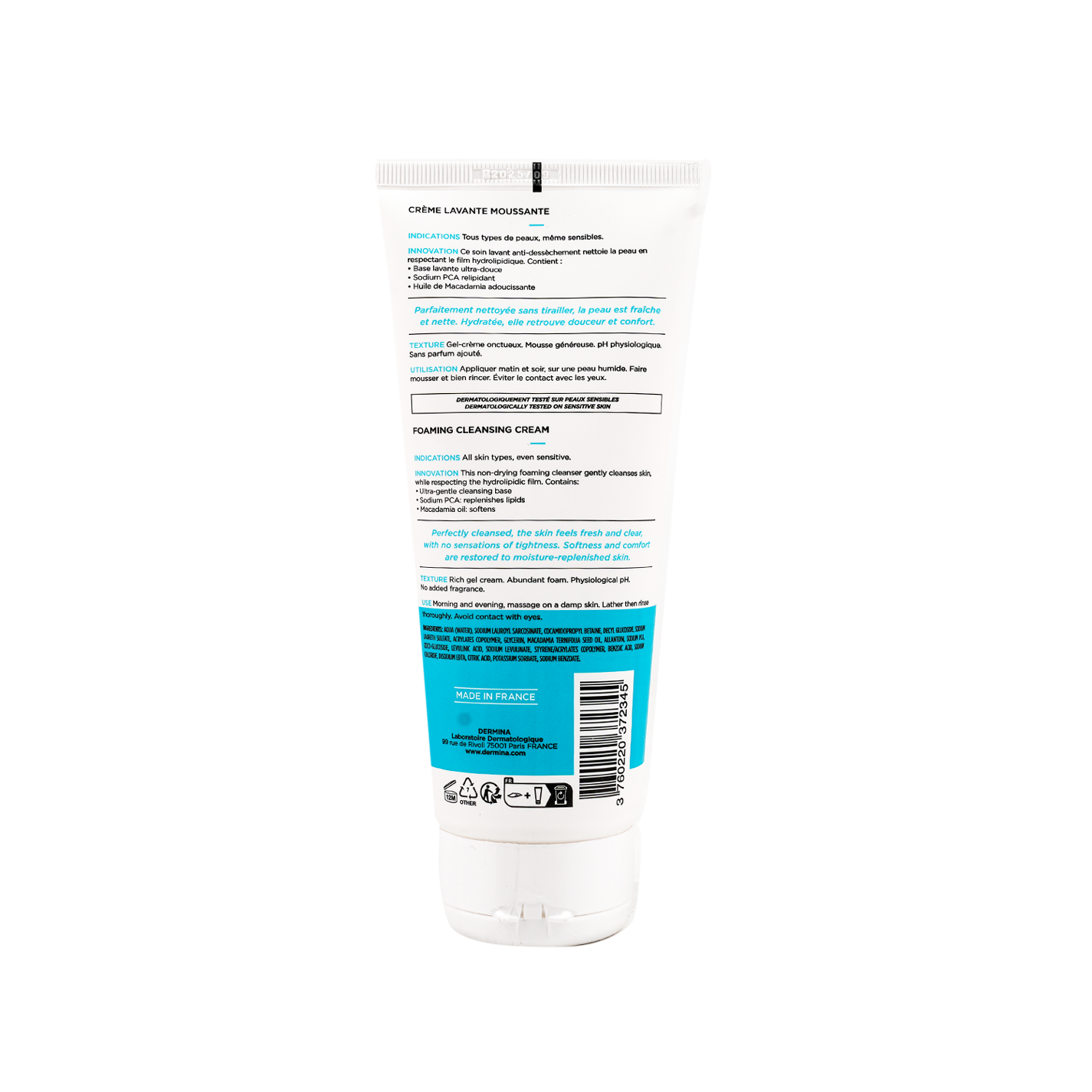 Dermina Hydralina Foaming Cleansing Cream 200ml