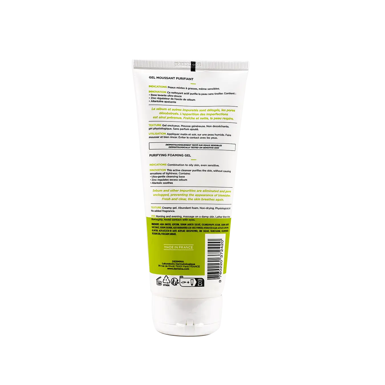 Dermina Normalina Purifying Foaming Gel 200ml