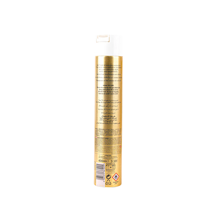 53674-L’oreal Elnett Micro-Diffusion Hairspray 400ml-Strong Hold +1