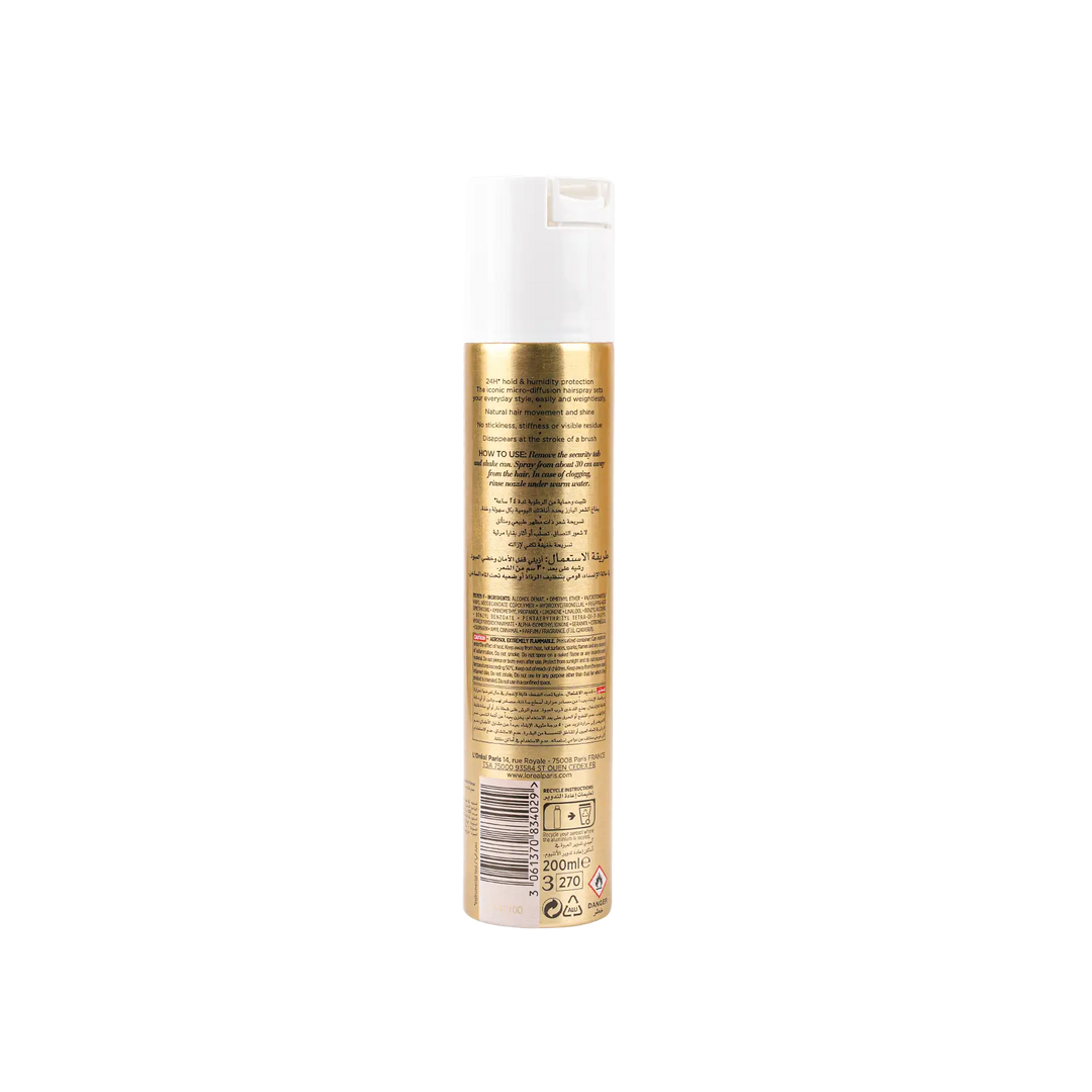 53675-L’oreal Elnett Micro-Diffusion Hairspray 200ml-Strong Hold +1