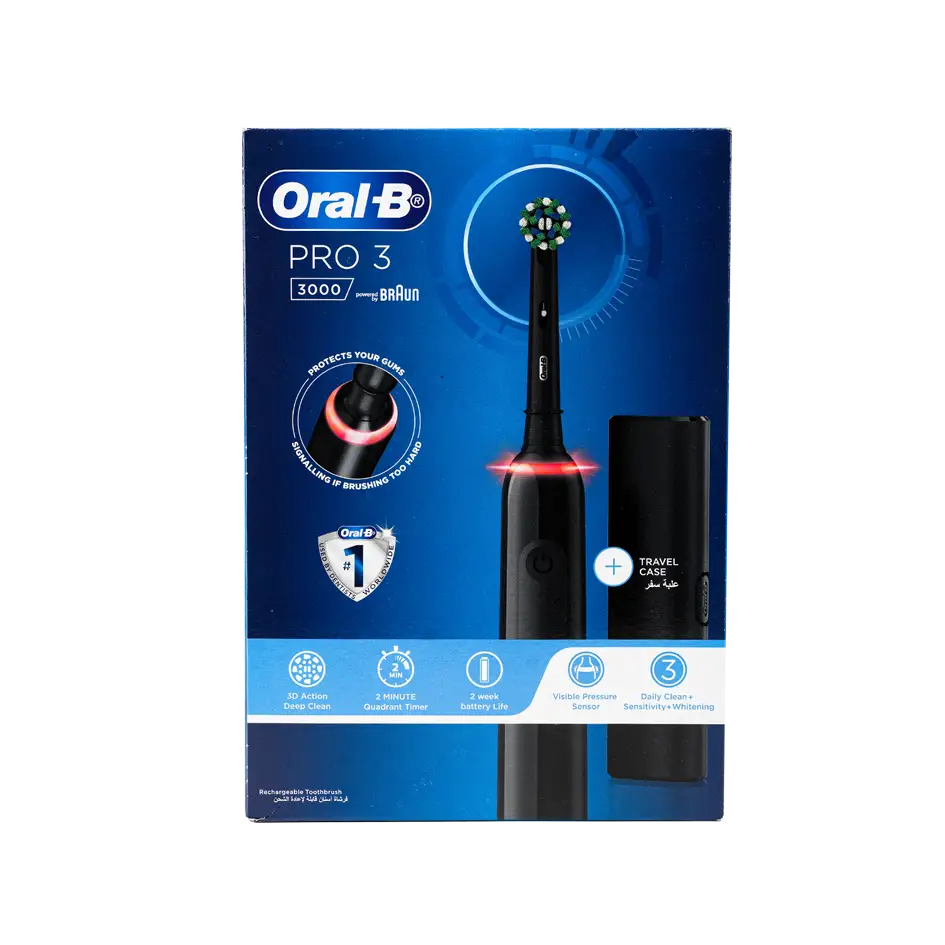 Oral-B Pro 3 3000 Black Rechargeable Toothbrush