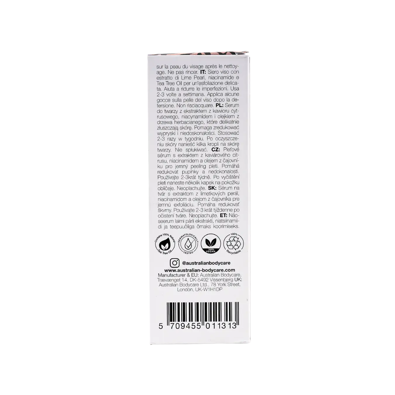 Australian Body Care Peeling Serum 30ml