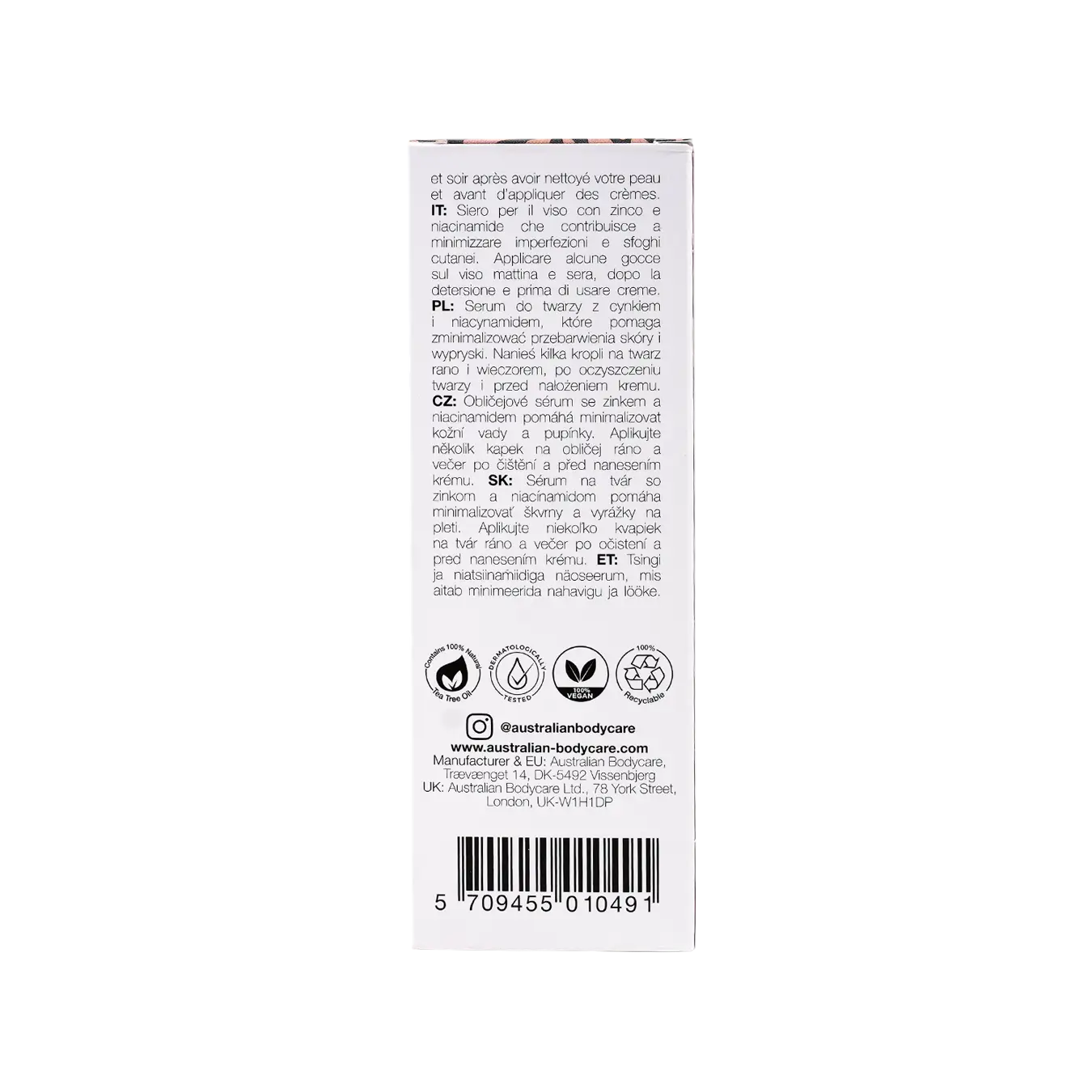 Australian Body Care Blemish Serum 30ml