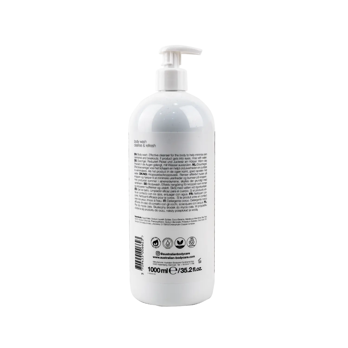53728-Australian Body Care Tea Tree Oil Body Wash 1000ml +1