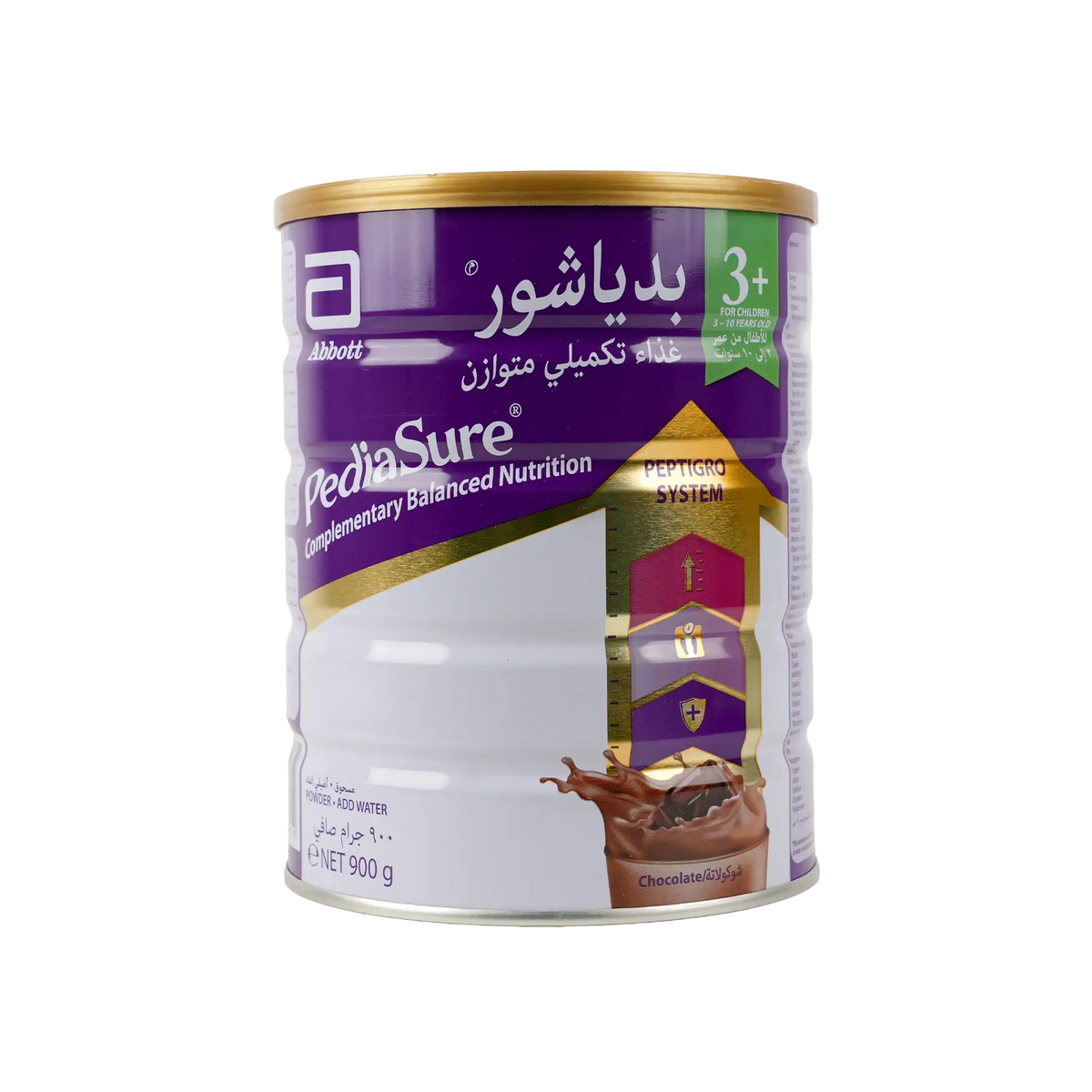 53743-Pediasure Peptigro 3+ (3-10Y) Chocolate Powder 900g