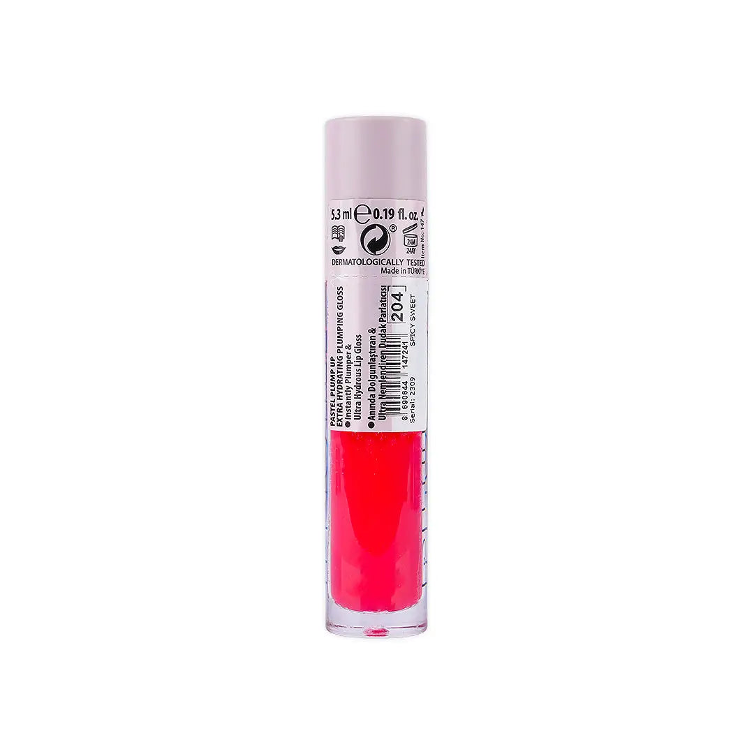 Pastel Plump Up Extra Hydrating Plumping Gloss 5.3ml-204 +2