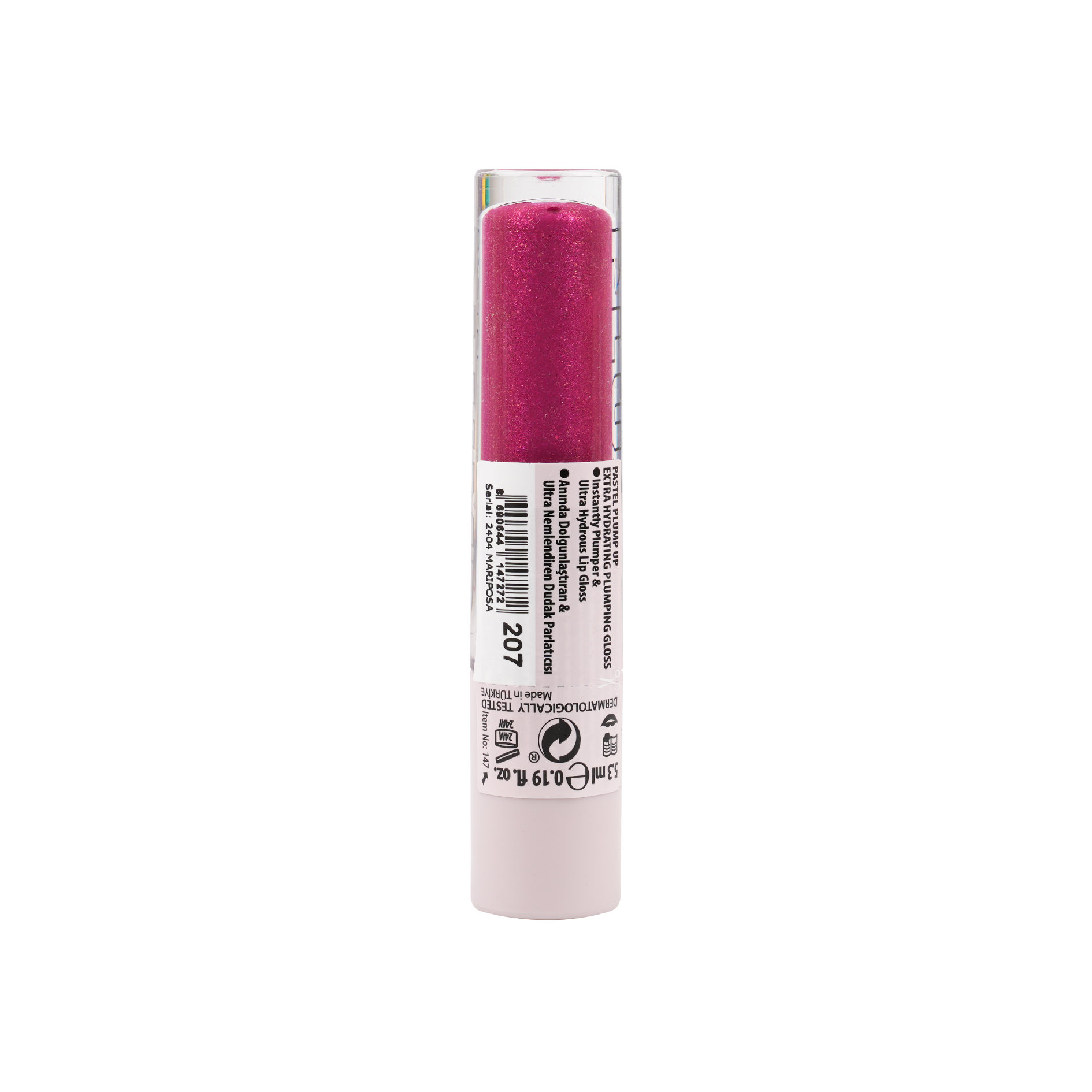 Pastel Plump Up Extra Hydrating Plumping Gloss 5.3ml-207