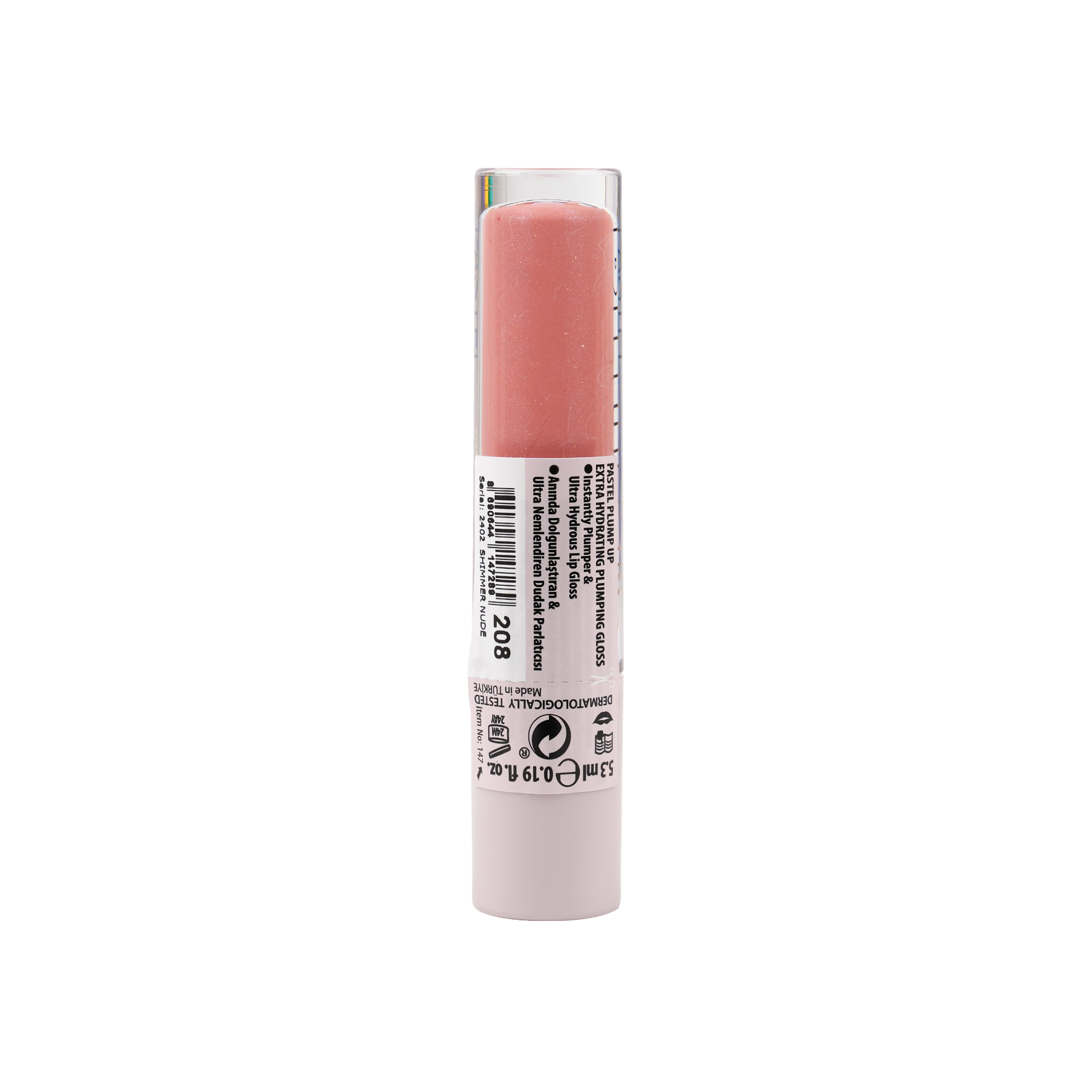 Pastel Plump Up Extra Hydrating Plumping Gloss 5.3ml-208