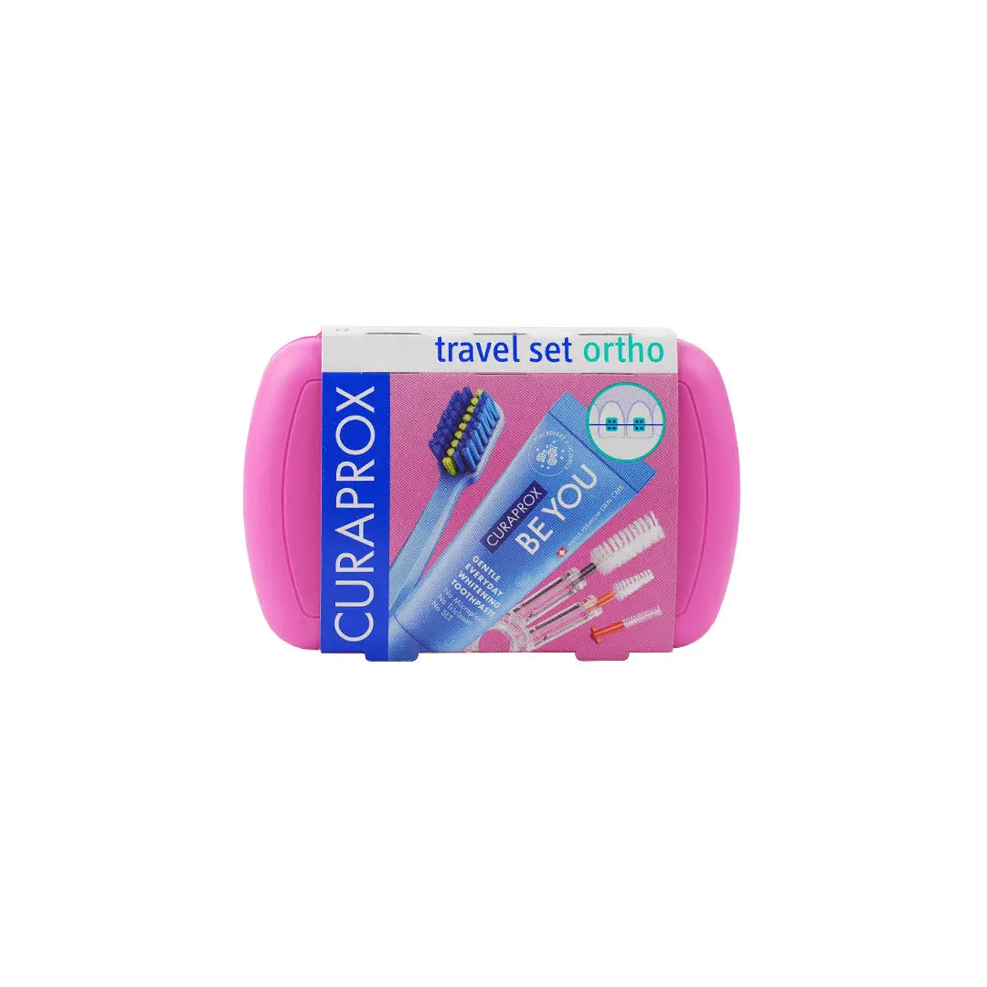 53764-Curaprox Travel Set Ortho-Pink