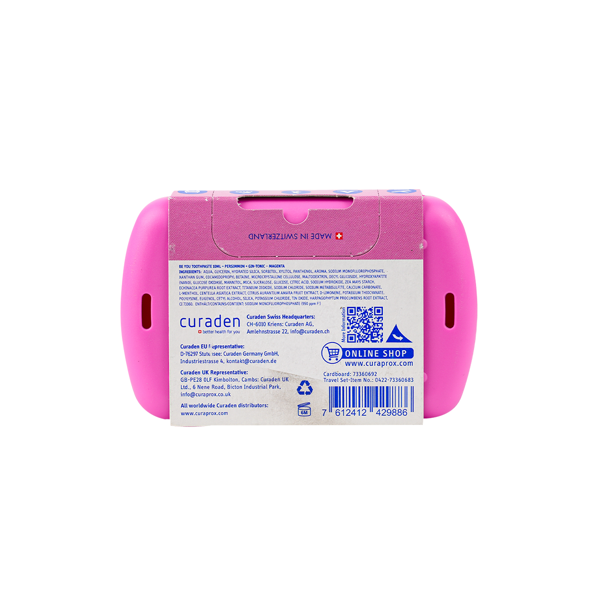 Curaprox Travel Set Standard-Pink