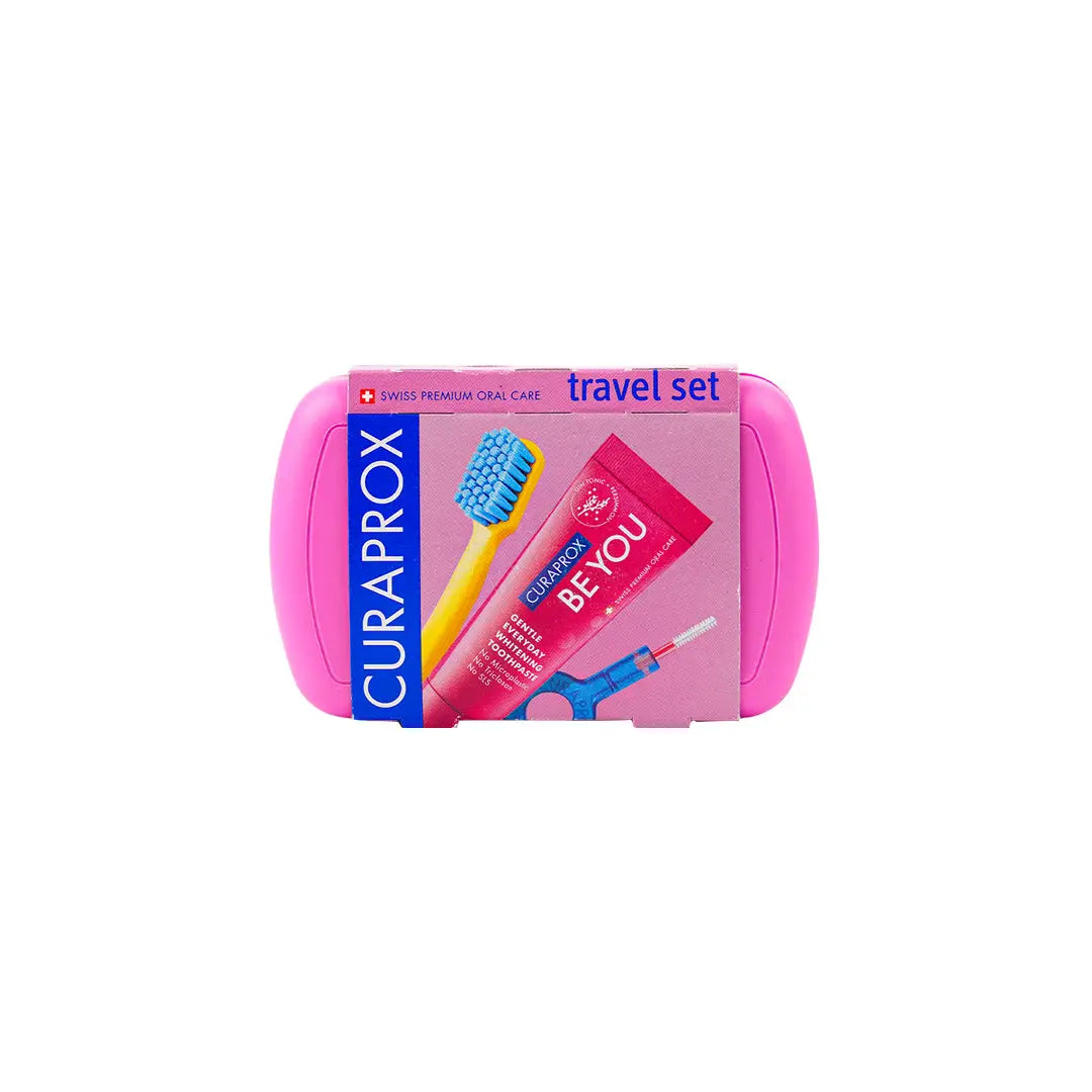 53771-Curaprox Travel Set Standard-Pink