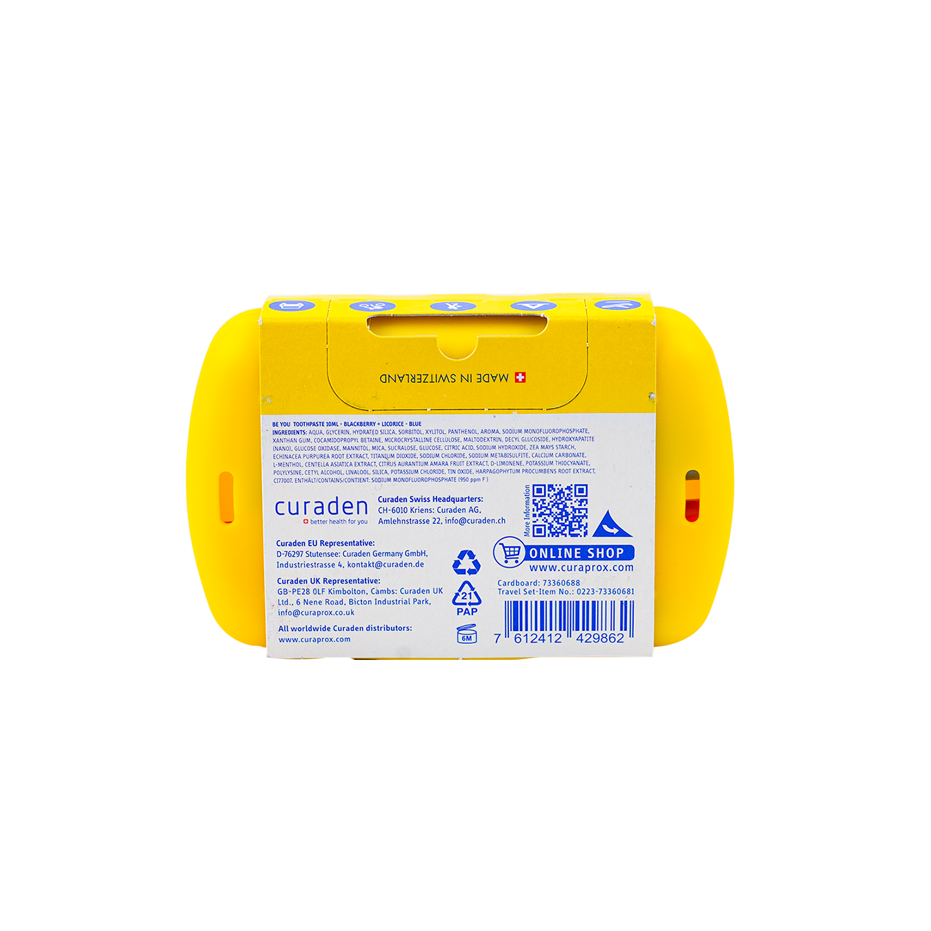 Curaprox Travel Set Standard-Yellow