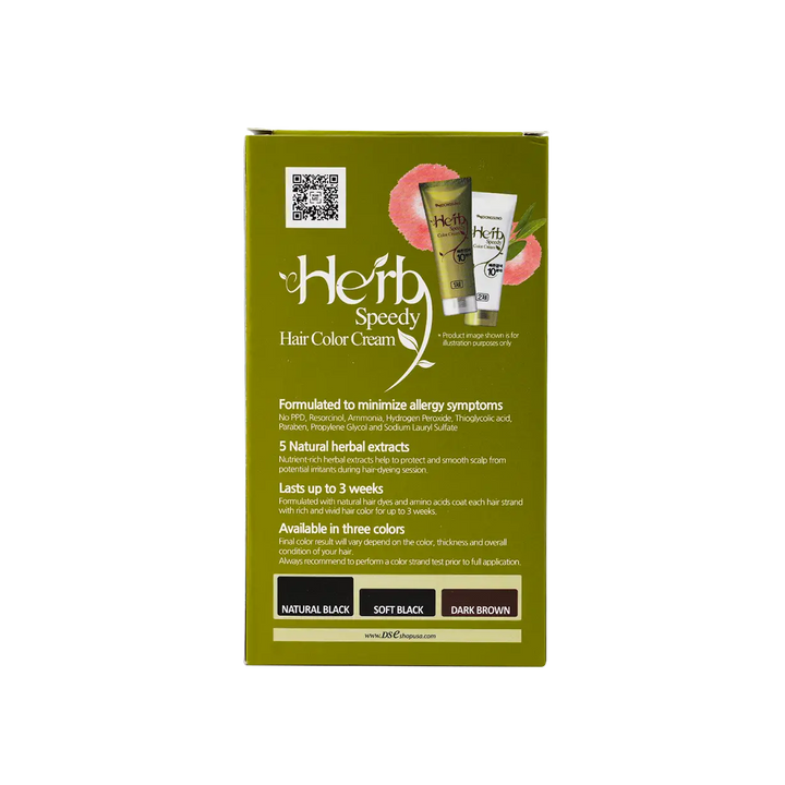 53778-Herb Speedy Hair Color Cream-Natural Black +3