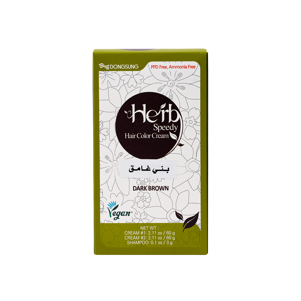 Herb Speedy Hair Color Cream-Dark Brown