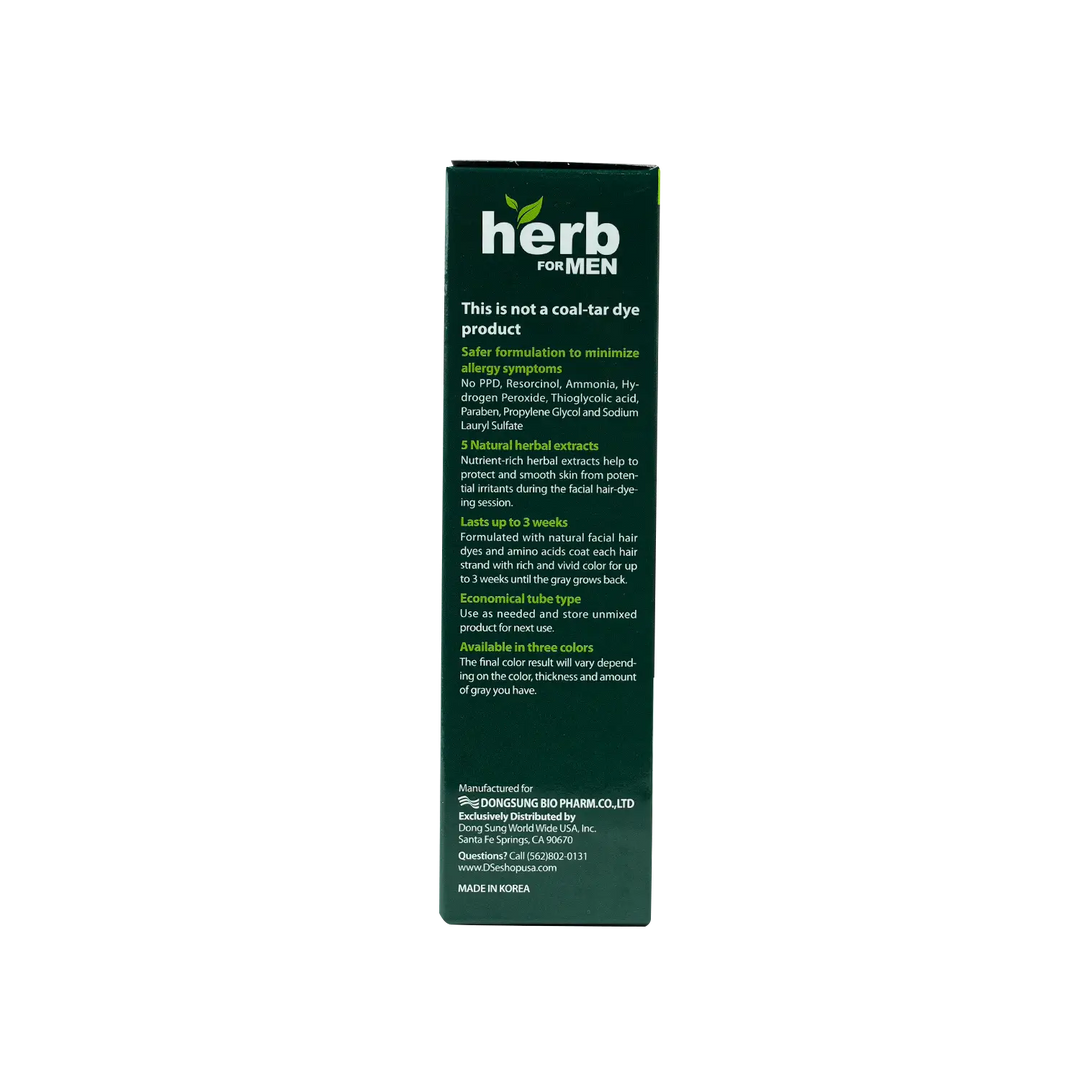 53782-Herb For Men Mustache &amp; Beard Dye Amm Free-Natural Black +2