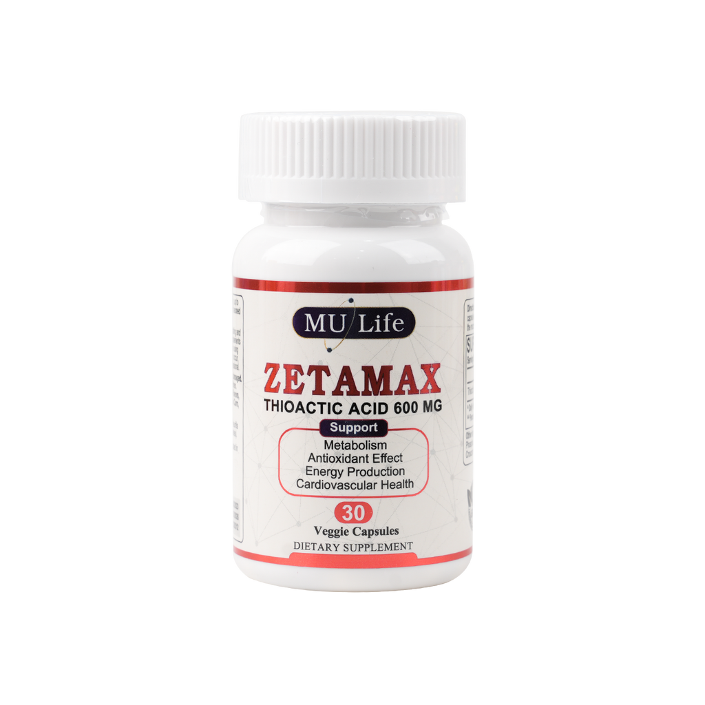 Mu Life Zetamax 600mg 30 Veggies Capsules