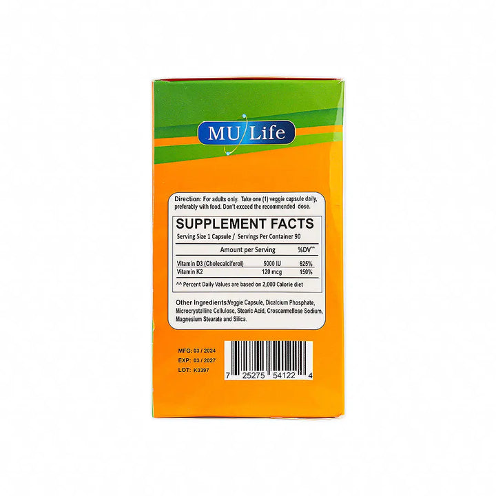 53786-Mu Life Signal D3 90 Veggies Capsules +6
