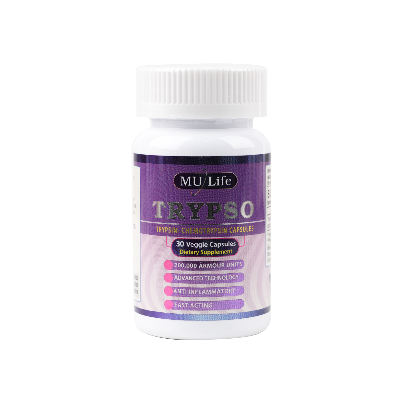 Mu Life Trypso 30 Veggies Capsules