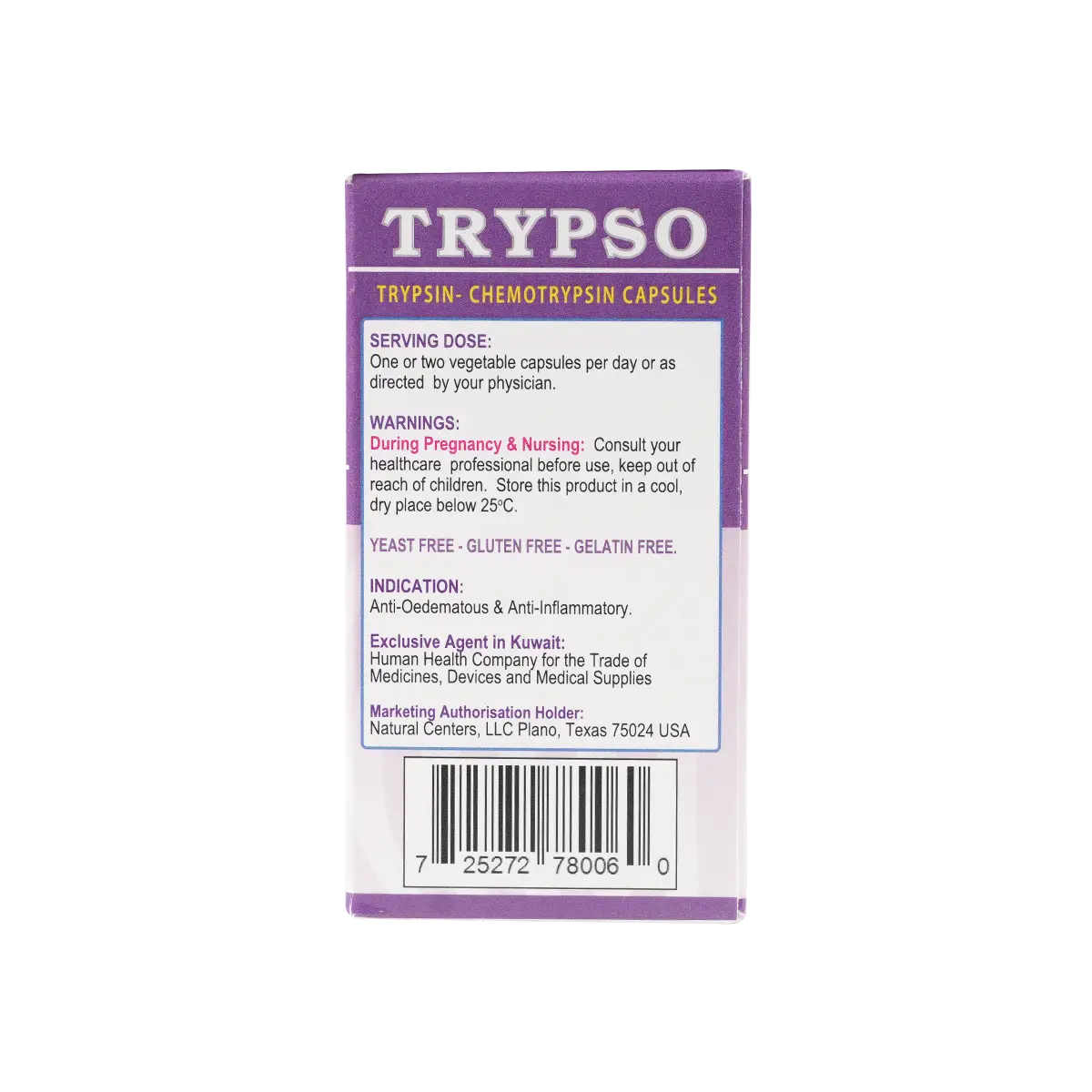 Mu Life Trypso 30 Veggies Capsules