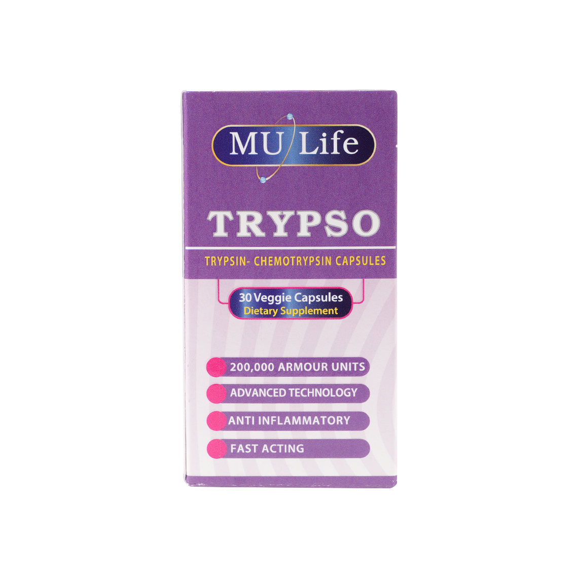 Mu Life Trypso 30 Veggies Capsules