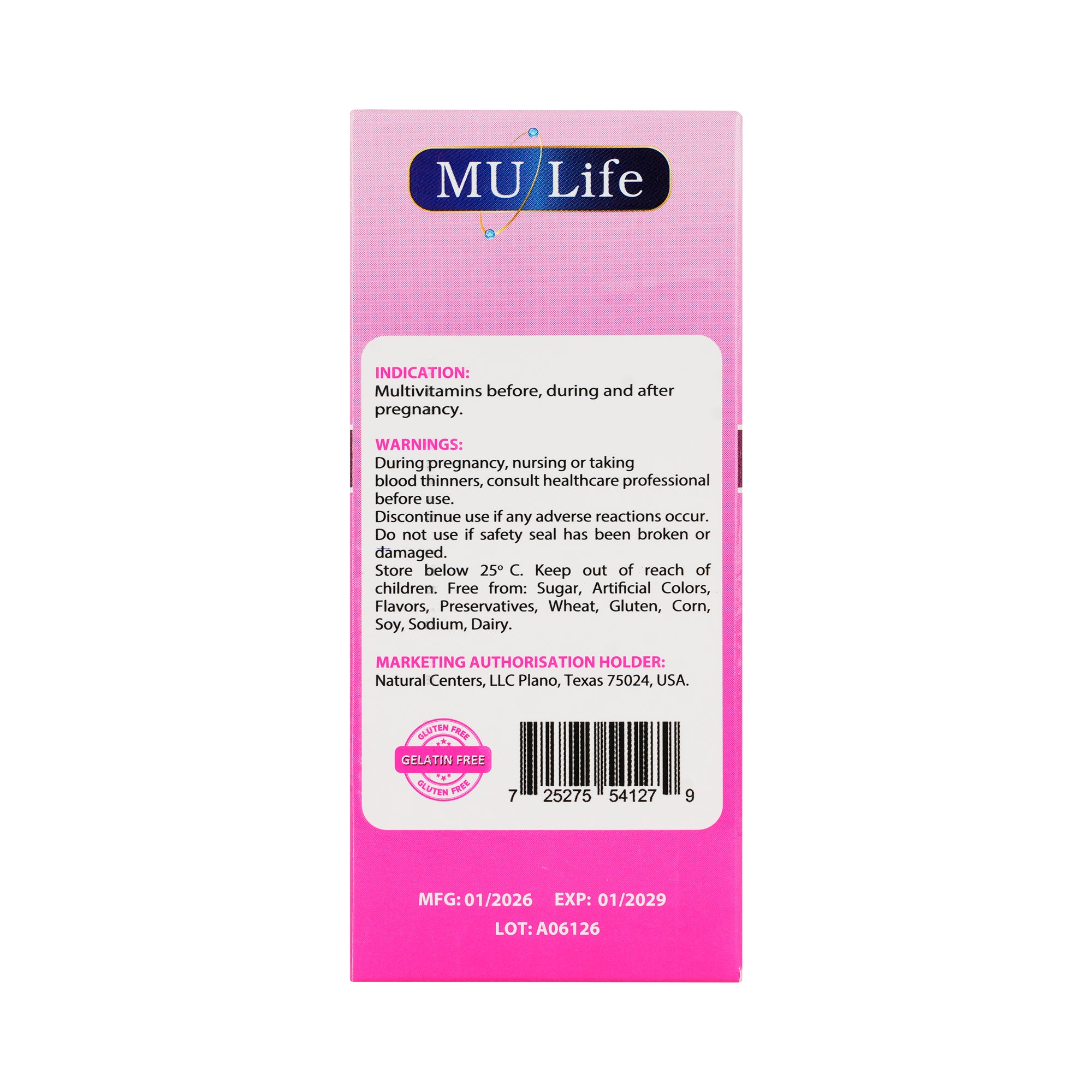 53789-Mu Life Mom-Fetus Complete 30 Veggies Capsules +5