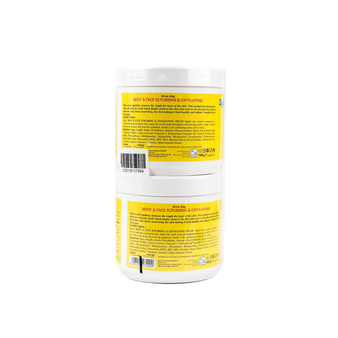 53799-Kremkap Exfoliating Face &amp; Body Scrub 500ml 1+1 Offer +2