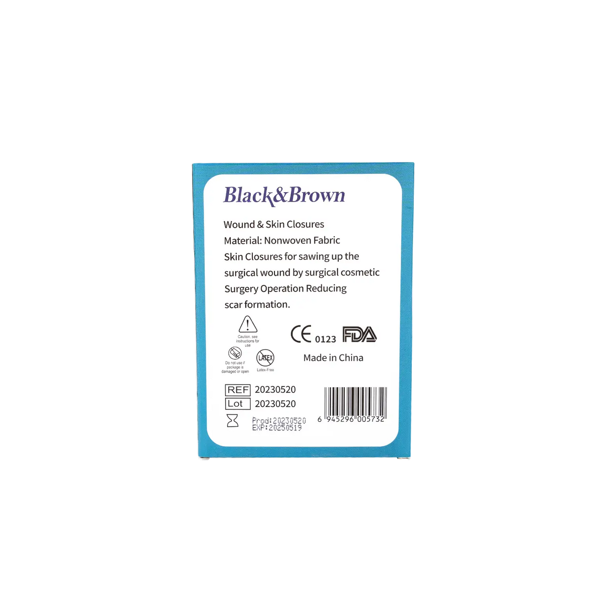 53805-Black & Brown Steri-Strip 8pcs +1