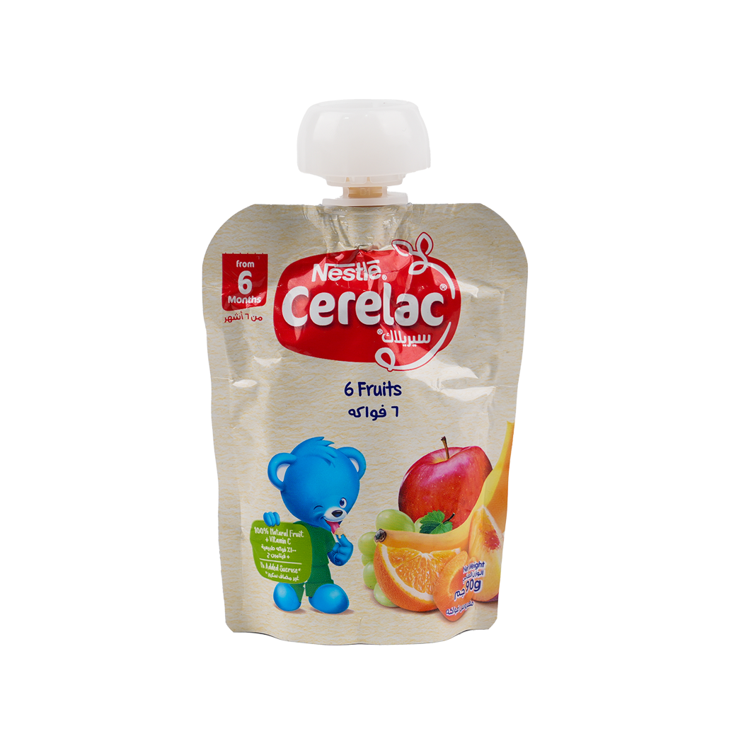 Nestle Cerelac From 6 Months 90G - 6 fruits