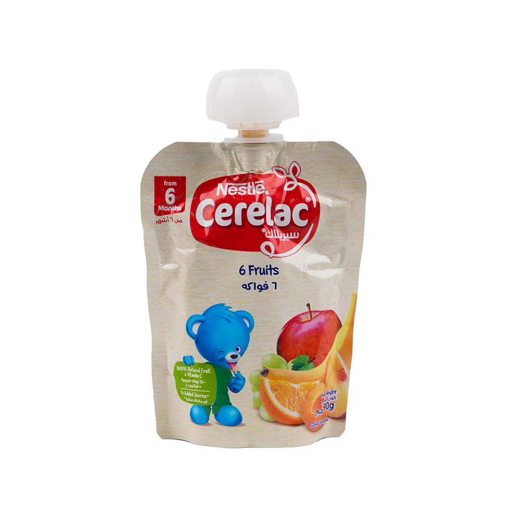 Nestle Cerelac From 6 Months 90G - 6 fruits