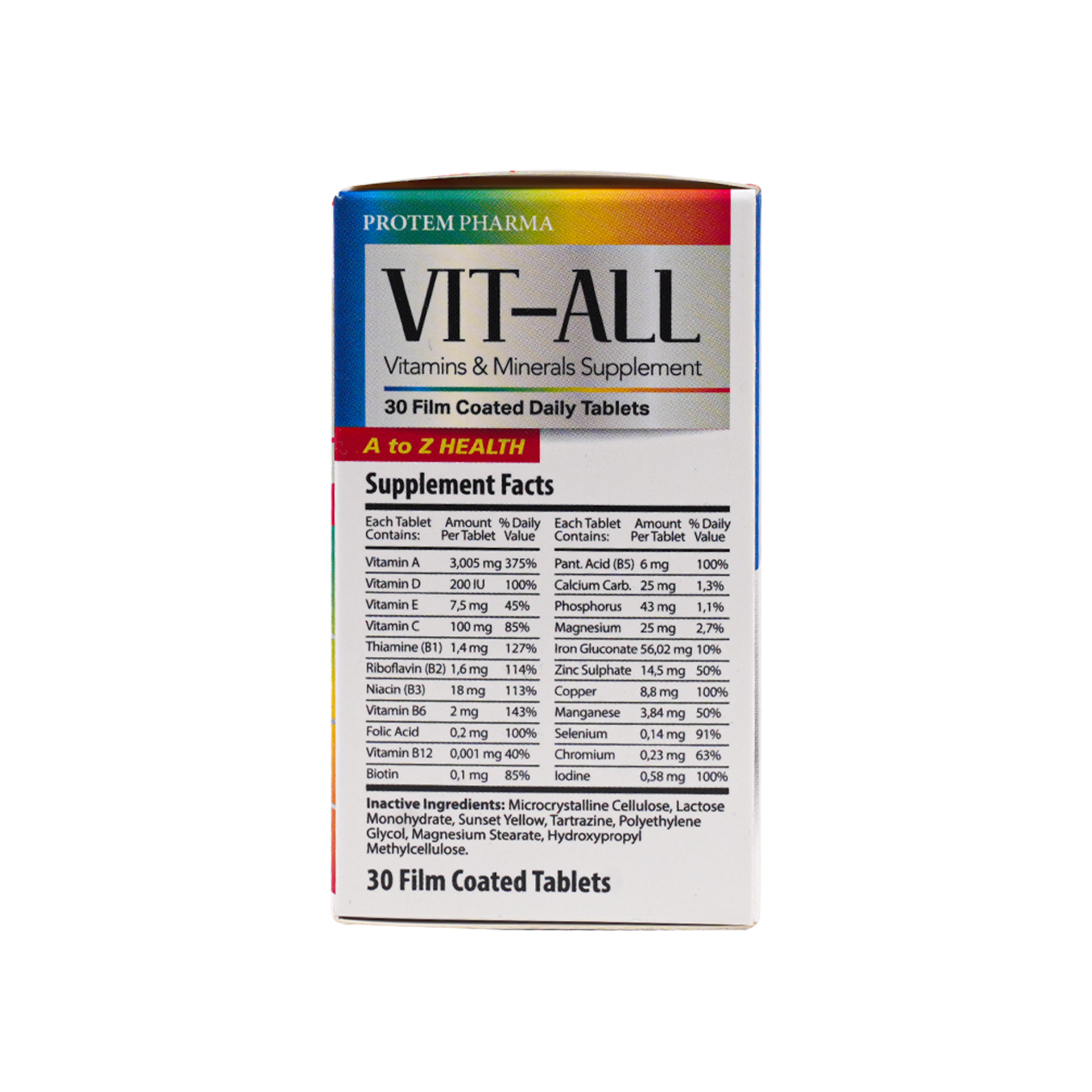 Protem Pharma Vit-All A To Z 30 Tab