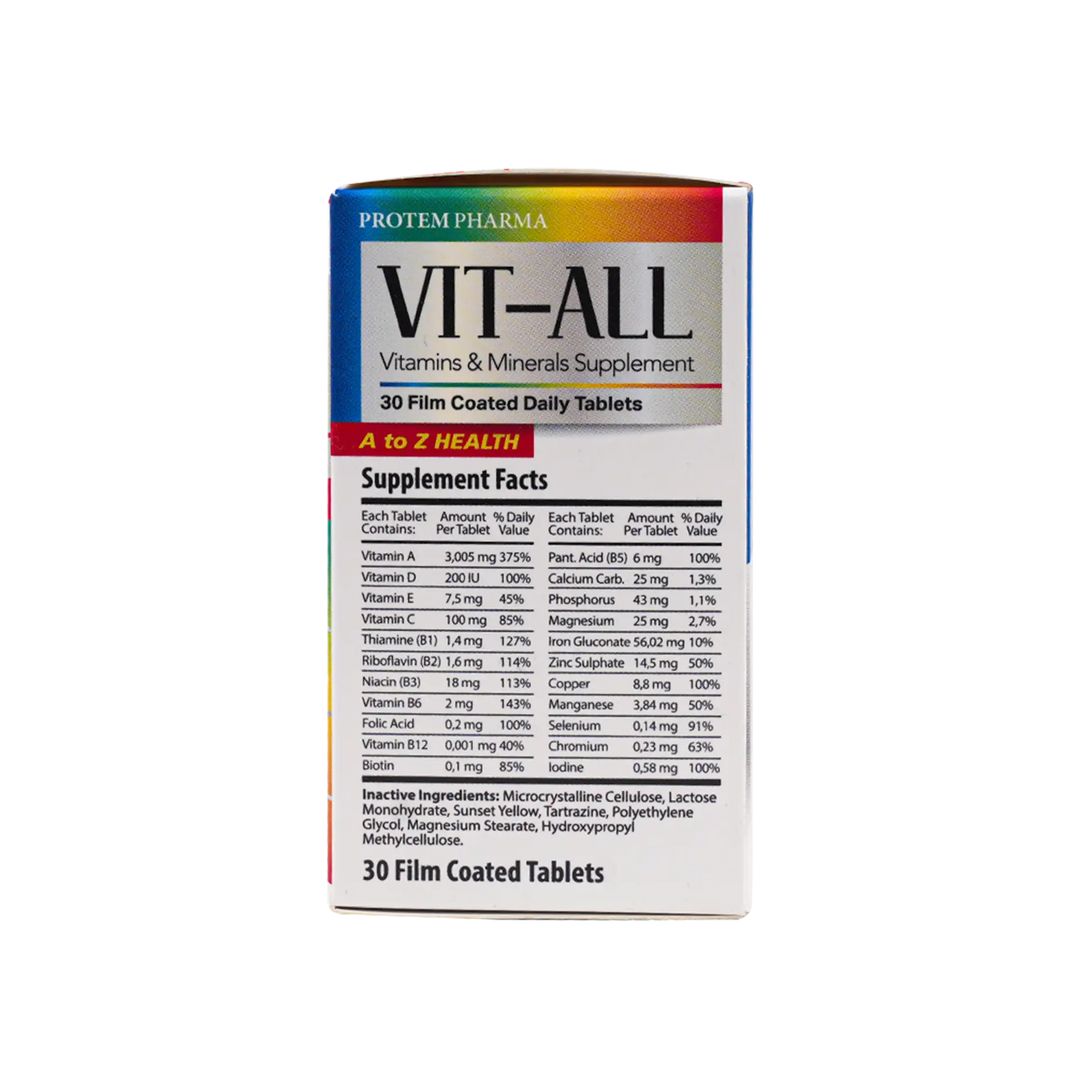 53829-Protem Pharma Vit-All A To Z 30 Tab +1