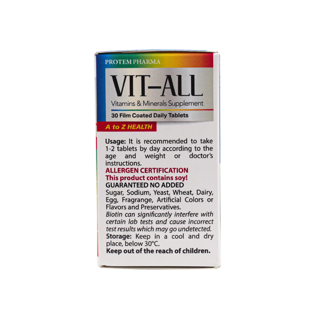 53829-Protem Pharma Vit-All A To Z 30 Tab +2