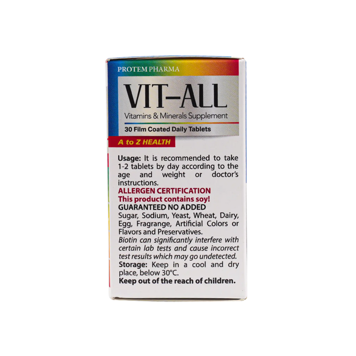 53829-Protem Pharma Vit-All A To Z 30 Tab +2