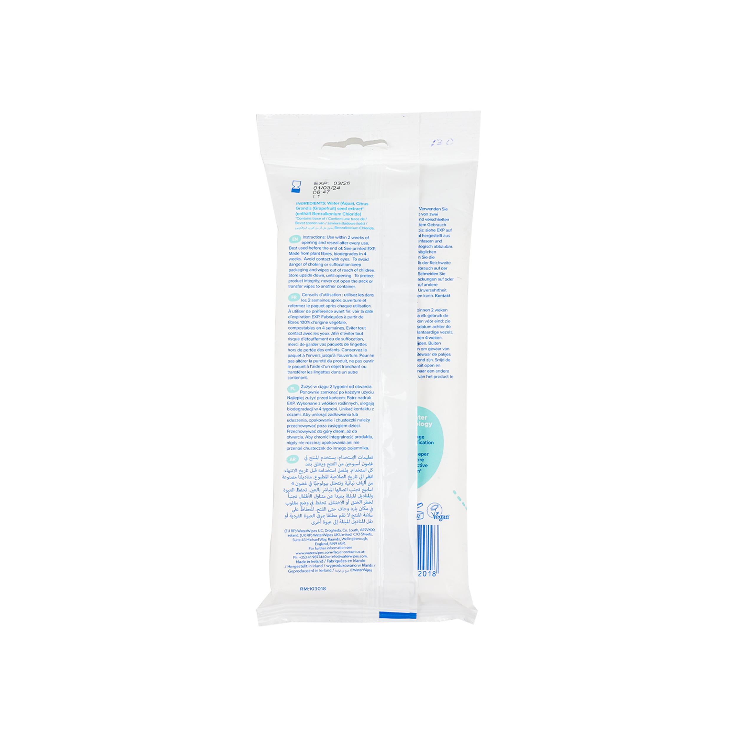 Water Wipes On The Go 28Pcs