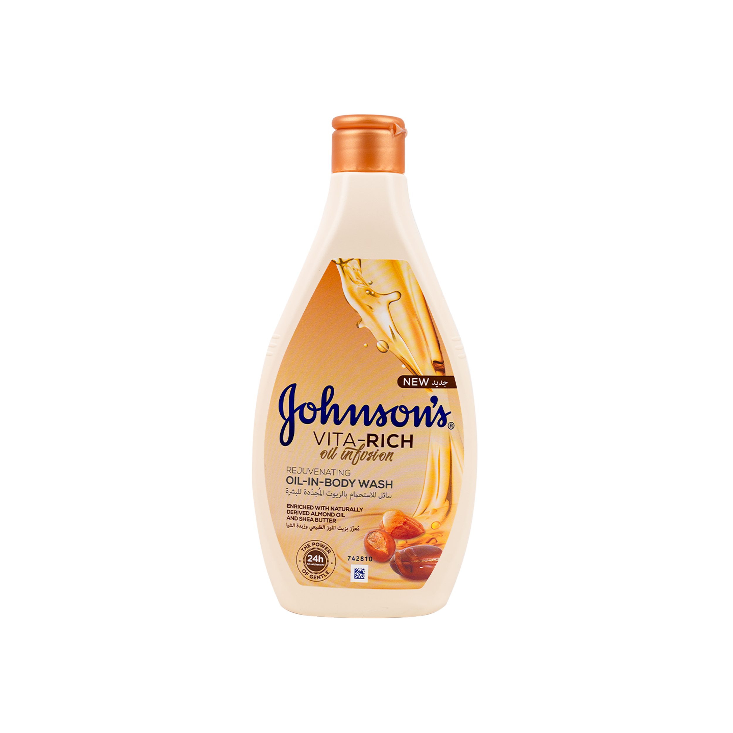 Johnson Vita-Rich oil-in-Body Wash 400ml-Almond&Shea Butter