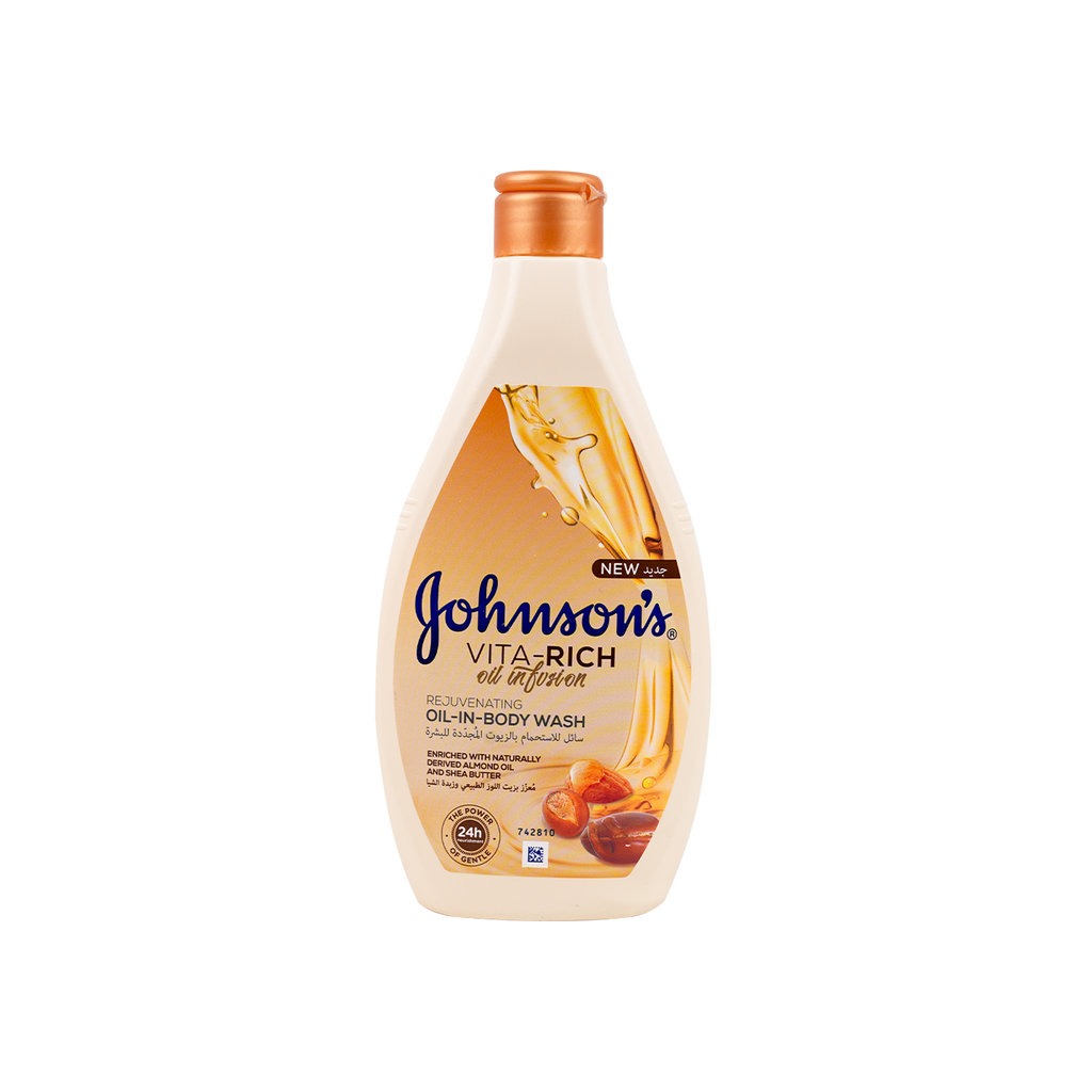 Johnson Vita-Rich oil-in-Body Wash 400ml-Almond&Shea Butter