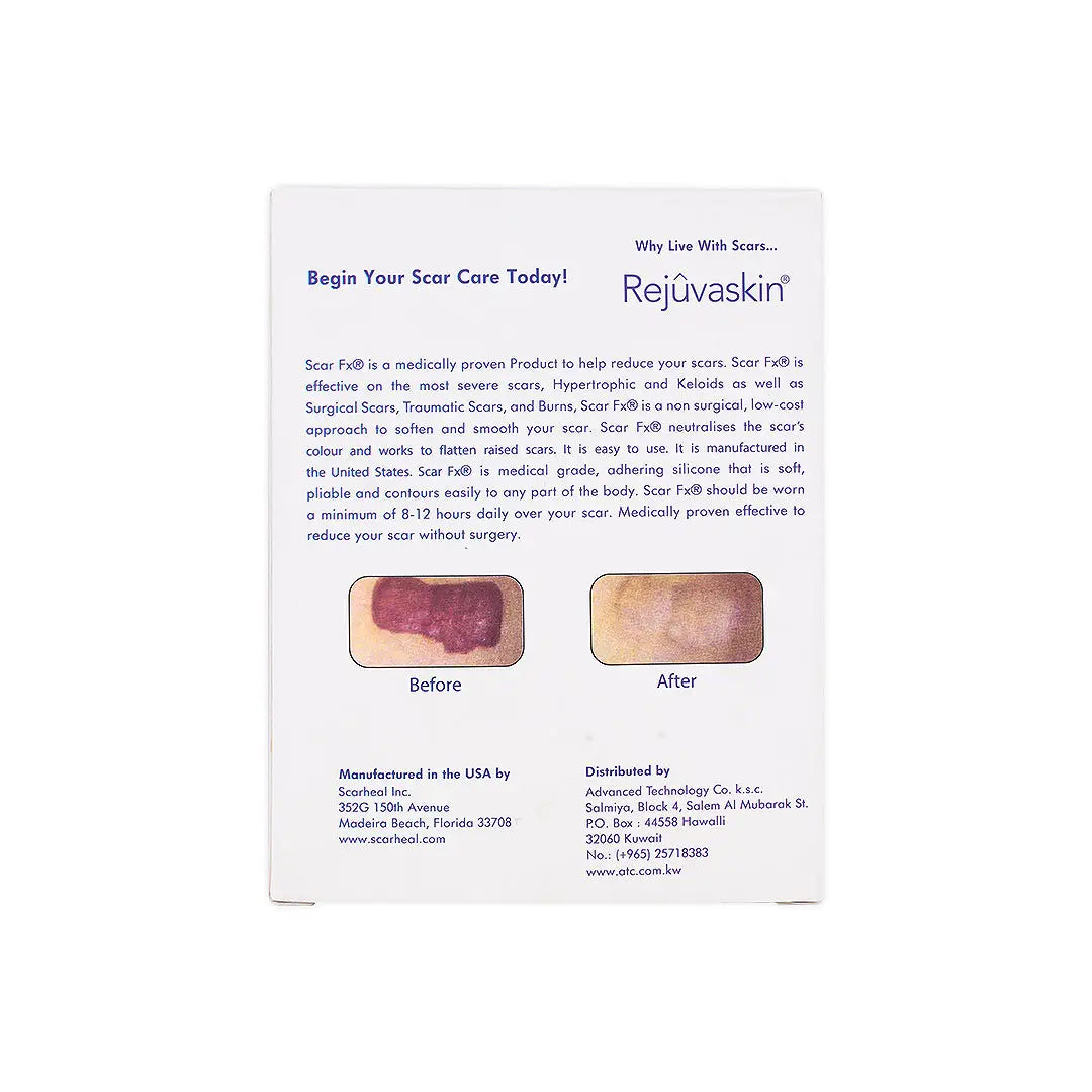 53837-Scar Fx (Rejuvaskin) Silicone Sheeting 1.5 X 3 Inch +3