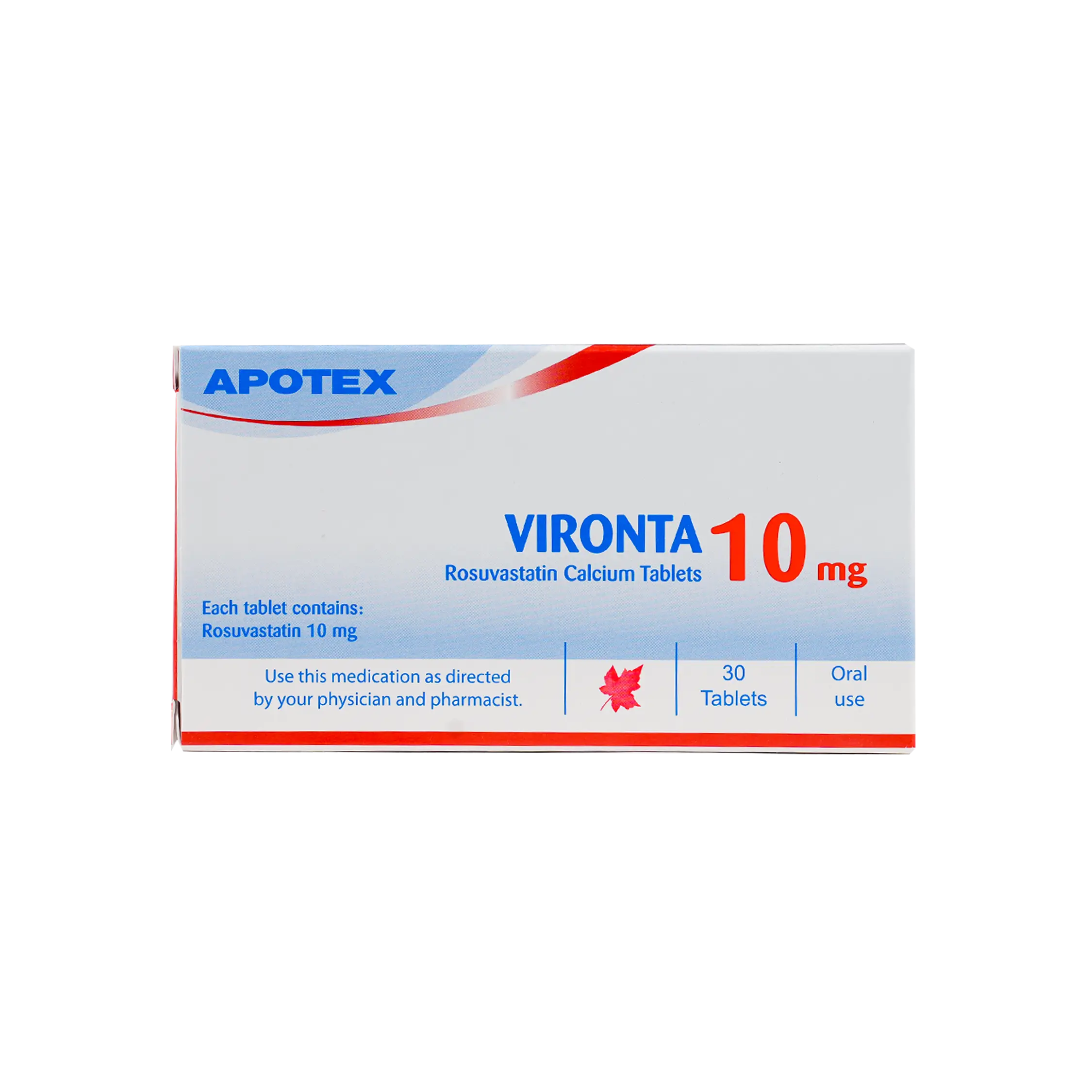 Vironta Rosuvastatin Calcium 10mg 30 Tablets