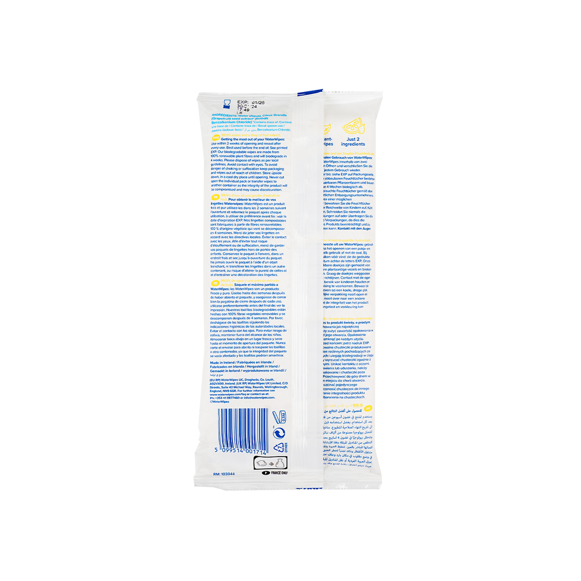 Water Wipes Bathing XL Wipes 16Pcs