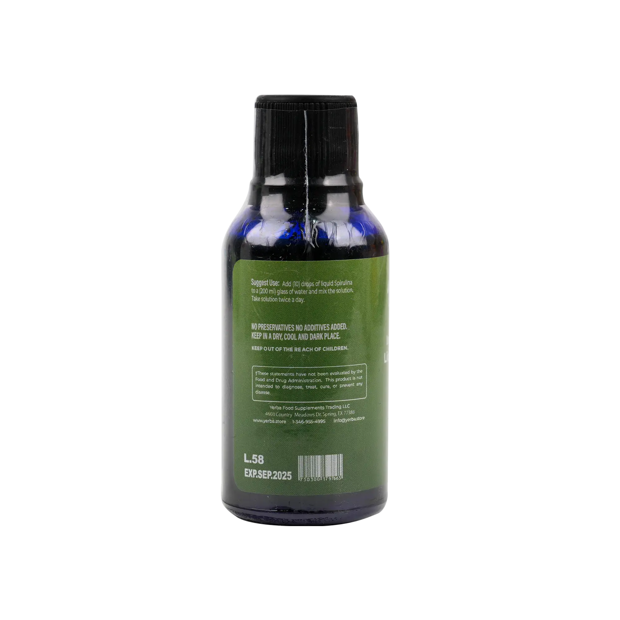 Yerba Immune Blue Liquid Spirulina 30ml