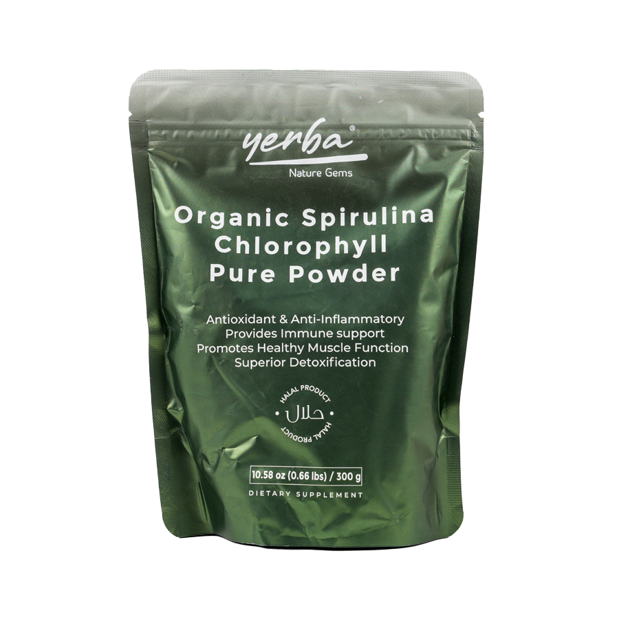 Yerba Organic Spirulina Chlorophyll Powder 300G