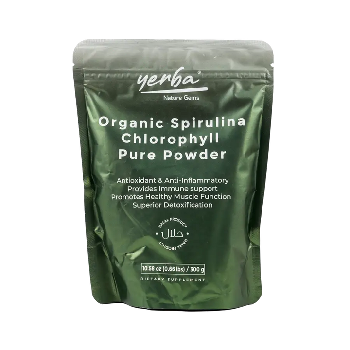 53858-Yerba Organic Spirulina Chlorophyll Powder 300G