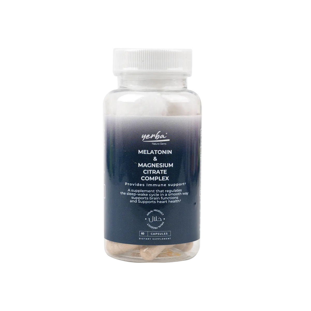 53861-Yerba Melatonin & Magnesium Citrate Complex 60 Capsules