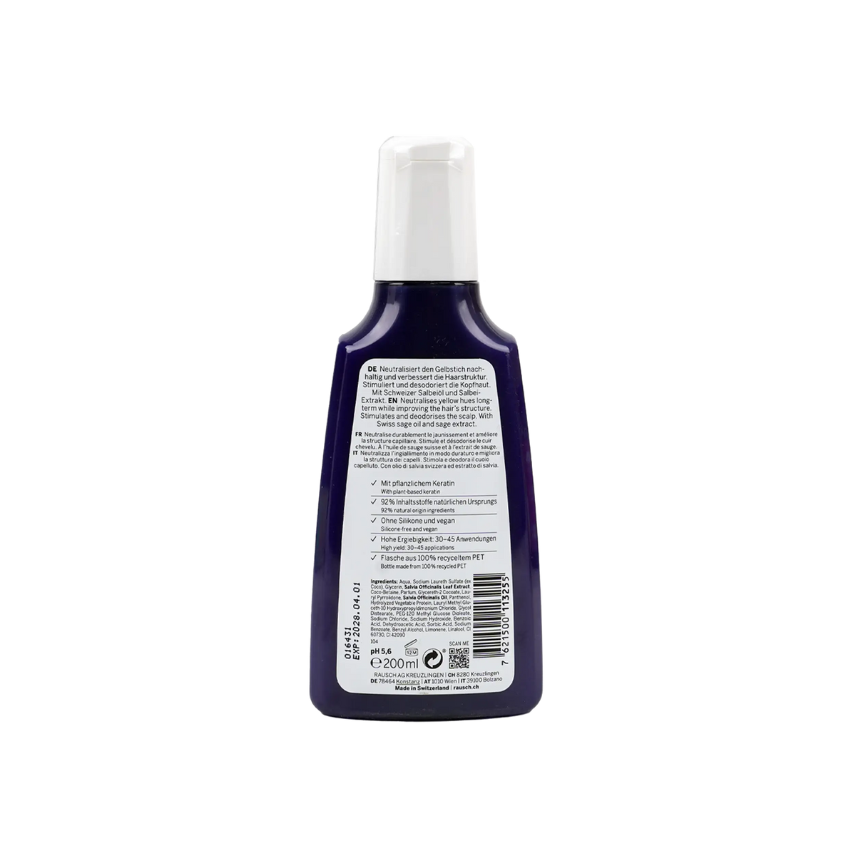 53864-Rausch Silver-Shine Shampoo 200ml - Sage +1