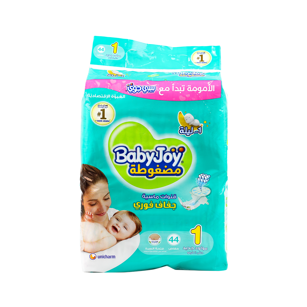 Baby Joy Baby Diapers No.1 (0-4kg) 44pcs